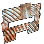 Rust - Metal horizontal Embrasure